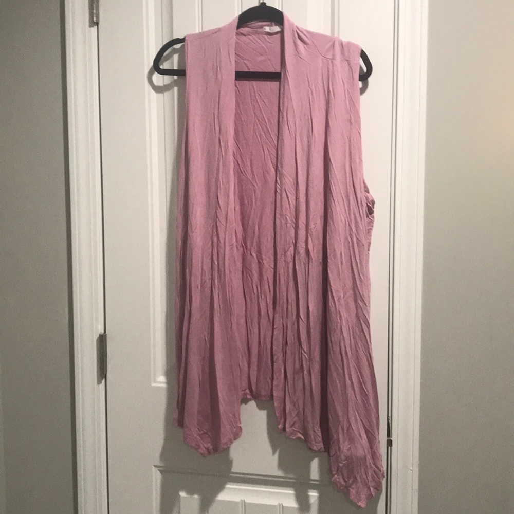 pink light cardigan shawl